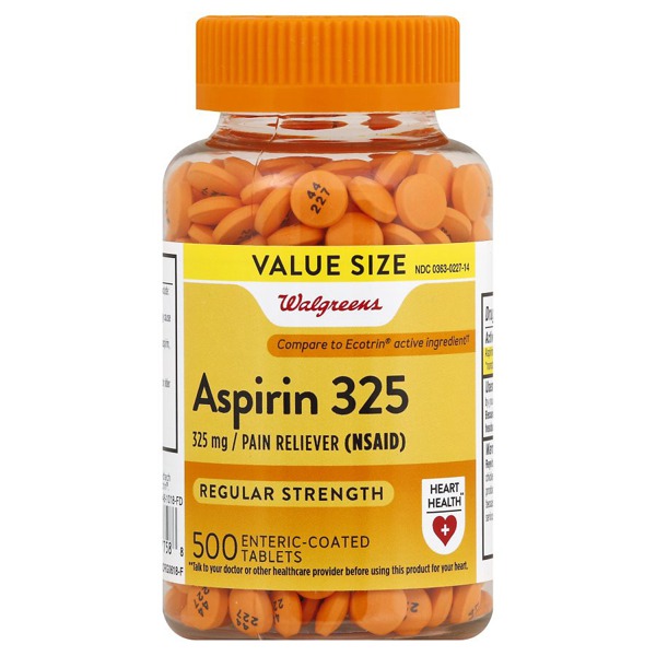 Walgreens Aspirin 325 Mg Enteric Coated Tablets 1Source