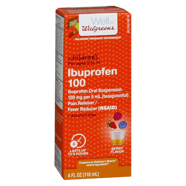 Walgreens Children'S Ibuprofen 100 Oral Suspension Berry 1Source