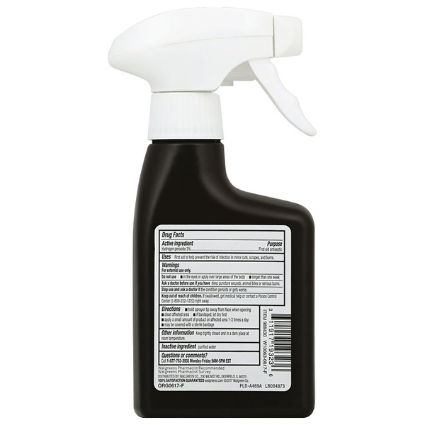 Walgreens Hydrogen Peroxide 3 Topical Solution USP Spray 1Source