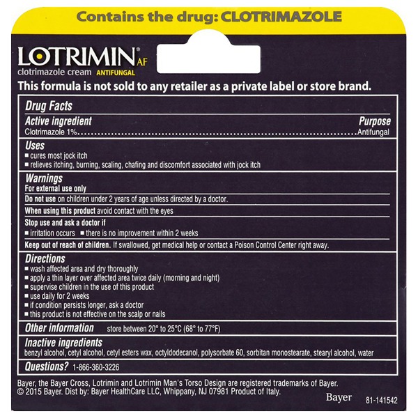 Lotrimin AF Antifungal For Jock Itch, Clotrimazole Cream 1Source