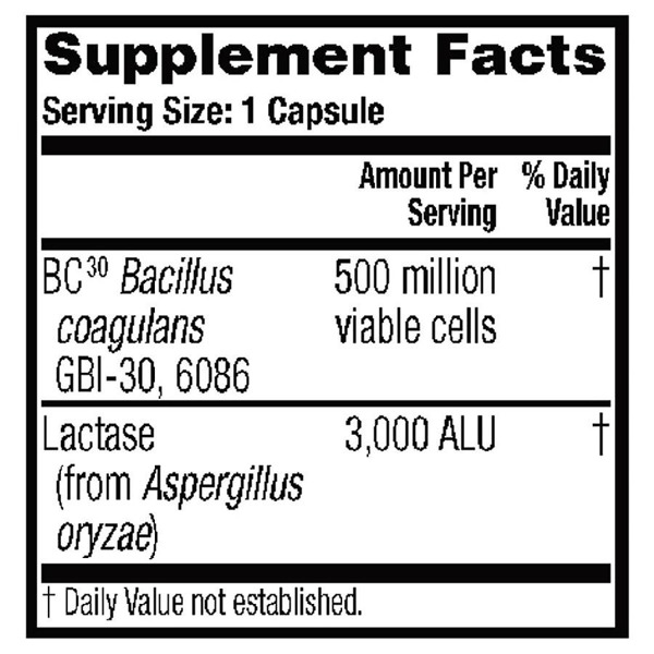 Schiff Digestive Advantage Lactose Defense Formula Probiotic Capsules