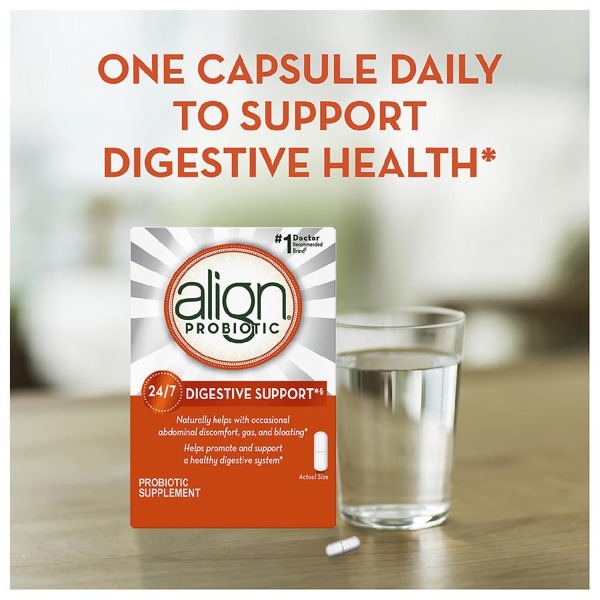 Align Digestive Care Probiotic Supplement Capsules 1Source