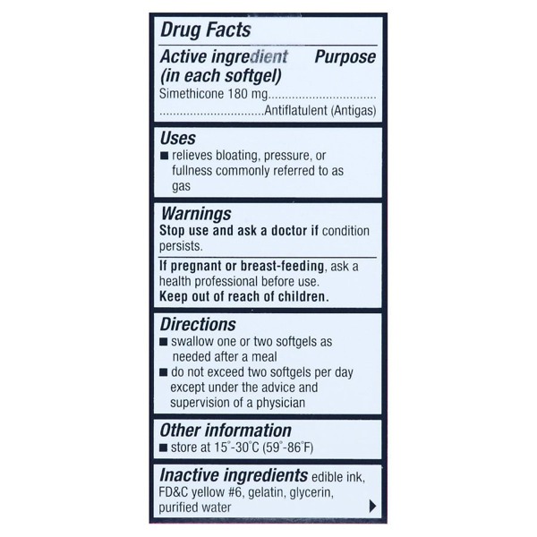 Walgreens Ultra Strength Gas Relief Softgels 1Source