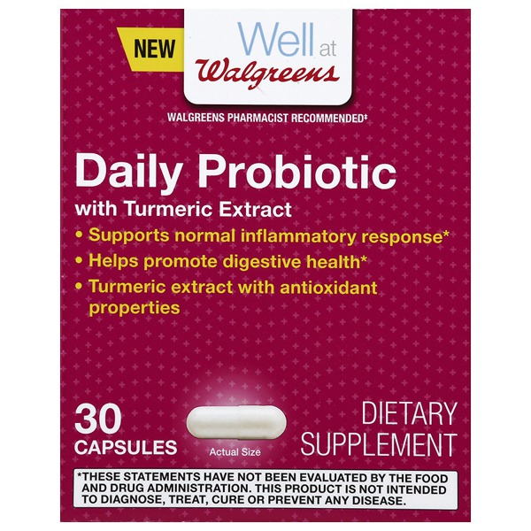 Walgreens Probiotic + Turmeric Extract 1Source