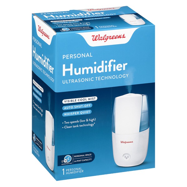 Walgreens Ultrasonic Personal Humidifier White 1Source