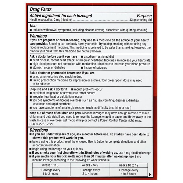 Walgreens Nicotine Lozenges 2 Mg Cinnamon 1Source