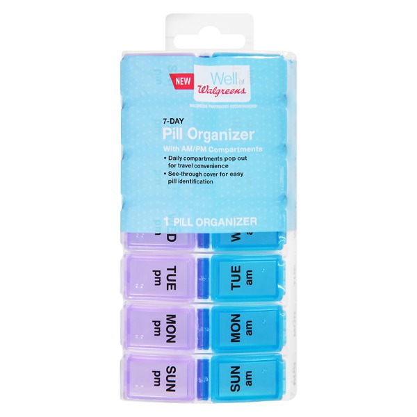 Walgreens 7Day Pill Organizer AM/ PM 1Source