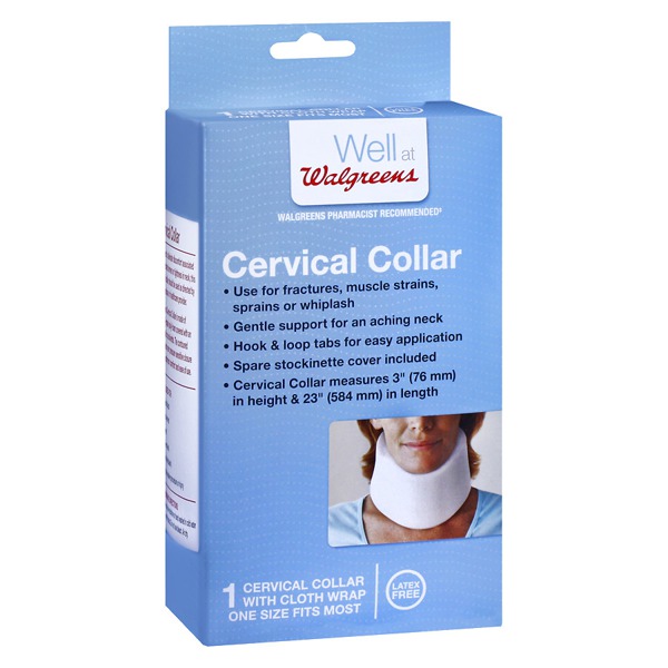 Walgreens Cervical Collar One Size White 1Source