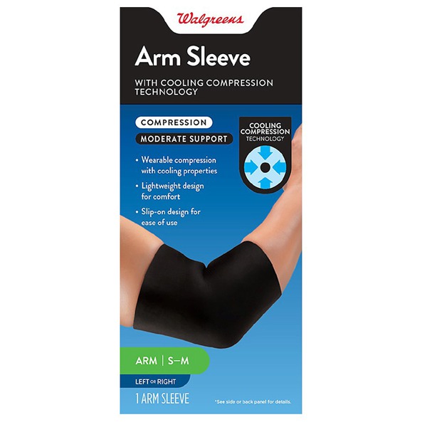 Walgreens COMPRESSION COOLING ARM SLEEVE SM/ MED SmallMedium 1Source