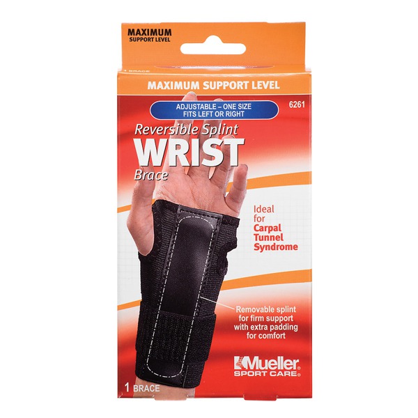 Mueller Sport Care Reversible Splint Wrist Brace, Maximum Support ...