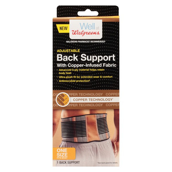 Walgreens Copper Comfort Back Support 1Source