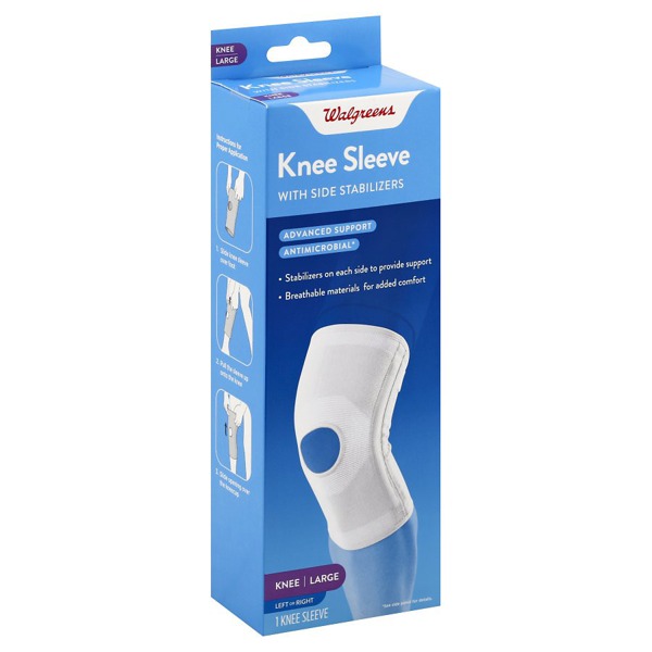 Walgreens Knee Sleeve With Side Stabilizer 1Source