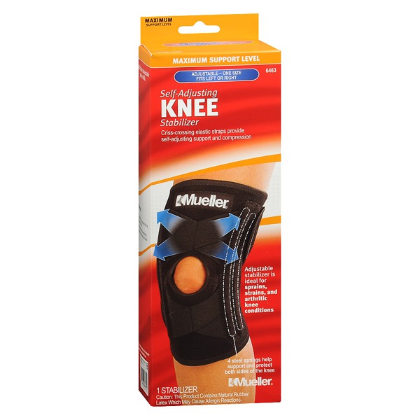 Mueller SelfAdjusting Knee Stabilizer Black 1Source