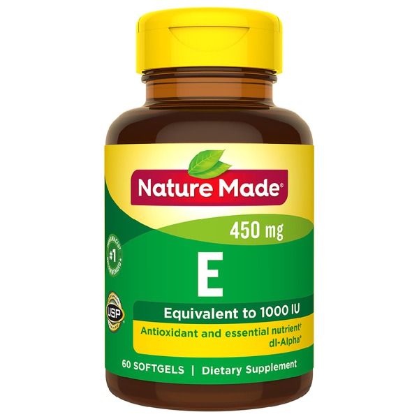 Nature Made Vitamin E 450 Mg (1000 IU) DlAlpha Softgels 1Source