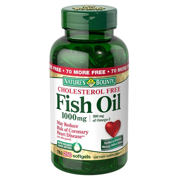Nature'S Bounty Fish Oil 1000 Mg Dietary Supplement Rapid Release