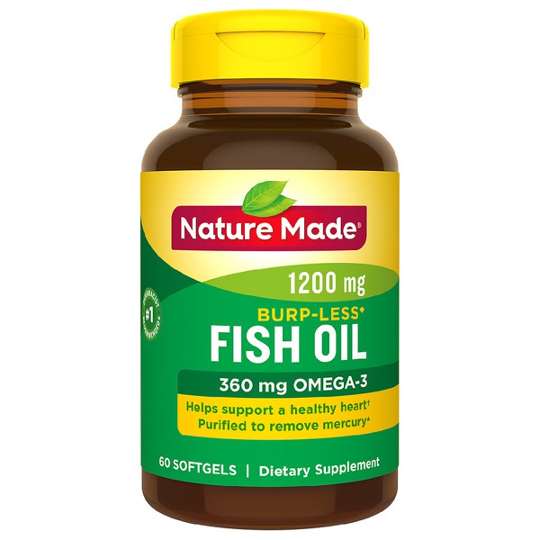 Nature Made BurpLess Fish Oil 1200 Mg Softgels 1Source