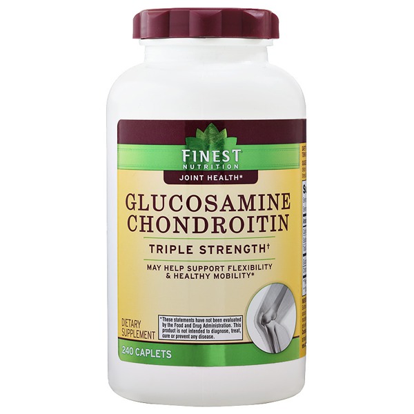 Finest Nutrition Glucosamine Chondroitin Caplets Triple Strength 1Source
