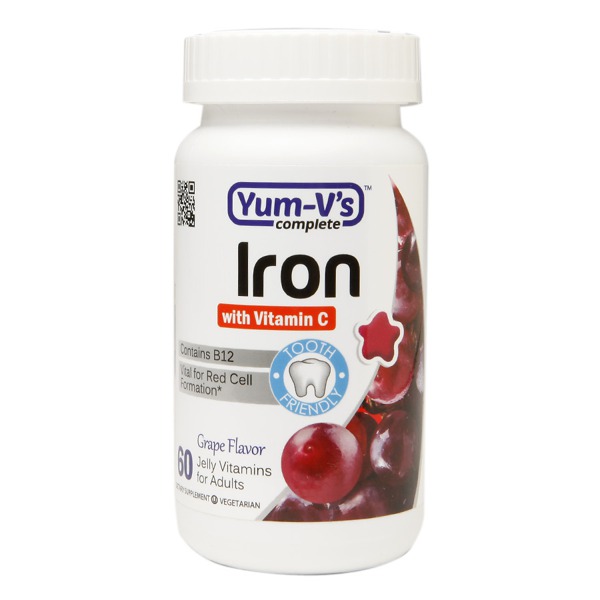 YumV'S Complete Iron With Vitamin C Adult Jellies Grape 1Source