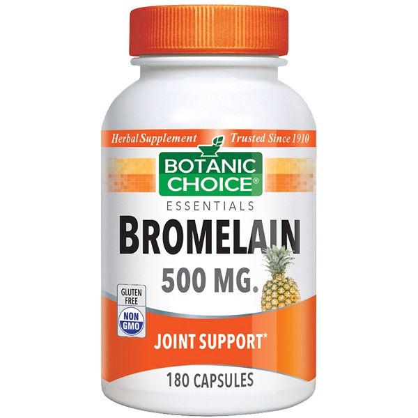 Botanic Choice Bromelain 500 Mg Herbal Supplement Capsules 1Source