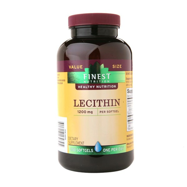 Finest Nutrition Lecithin 1200Mg Softgels 1Source