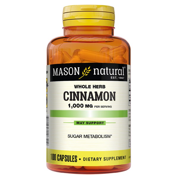 Mason Natural Cinnamon 1000 Mg Capsules 1Source
