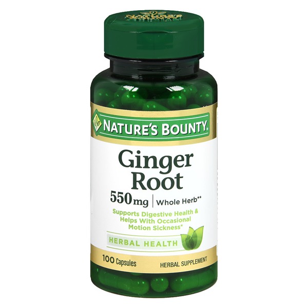 Nature'S Bounty Ginger Root 550 Mg Dietary Supplement Capsules 1Source