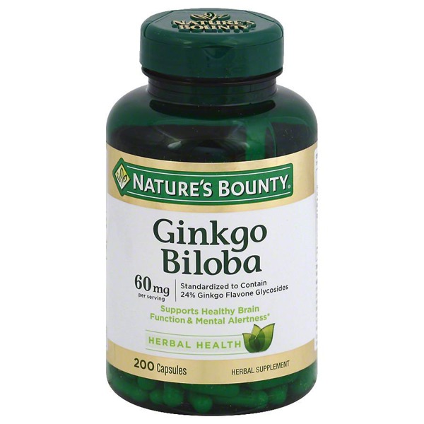 Nature'S Bounty Ginkgo Biloba 60Mg Dietary Supplement Capsules 1Source