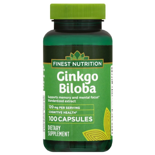 Finest Nutrition Ginkgo Biloba 120 Mg Capsules 1Source