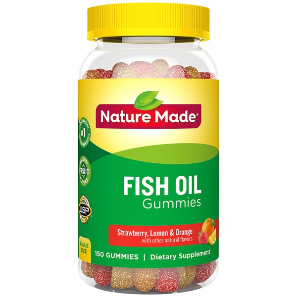 Nature Made Fish Oil Adult Gummies Orange, Lemon & Strawberry 1Source