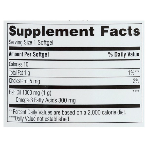 Walgreens Fish Oil Omega3 1Source