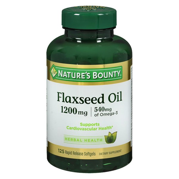 Nature'S Bounty Flaxseed Oil 1200 Mg Dietary Supplement Softgels 1Source
