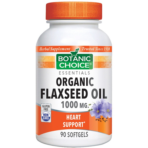 Botanic Choice Flaxseed Oil 1000 Mg Herbal Supplement Softgels 1Source