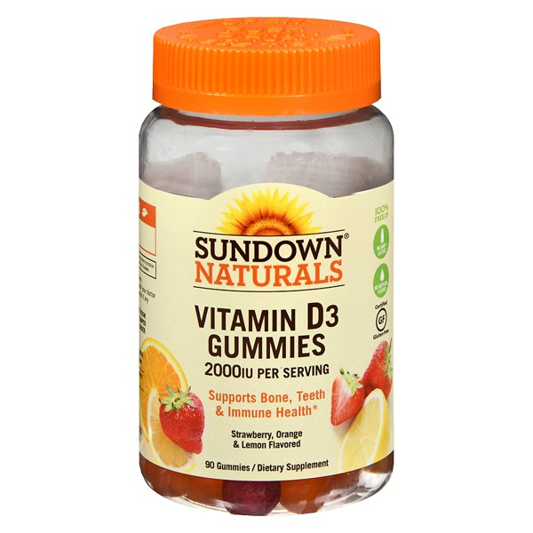 Sundown Naturals Vitamin D3 2000IU Gummies 1Source