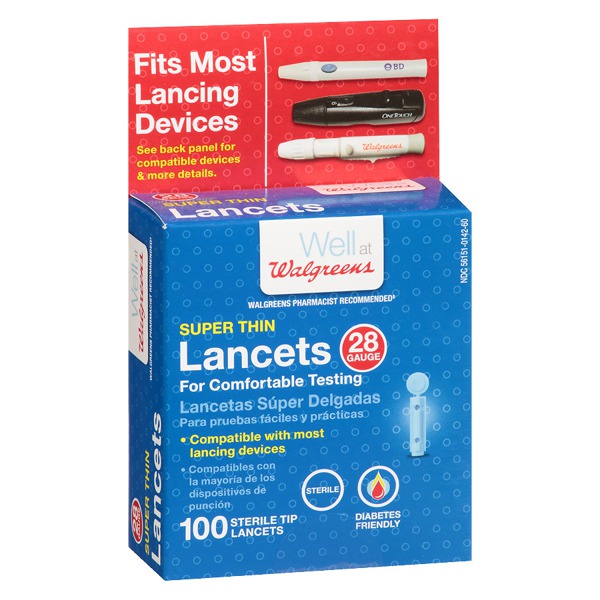Walgreens Trueplus Super Thin Lancets 28 Gauge 1Source
