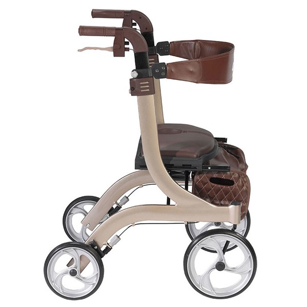 Drive Medical Nitro DLX Euro Style Walker Rollator Champagne 1Source