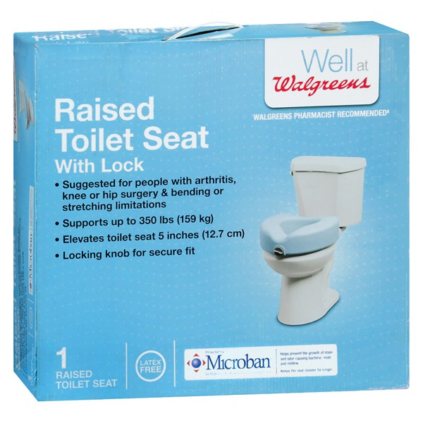 Walgreens Raised Locking Toilet Seat 1Source