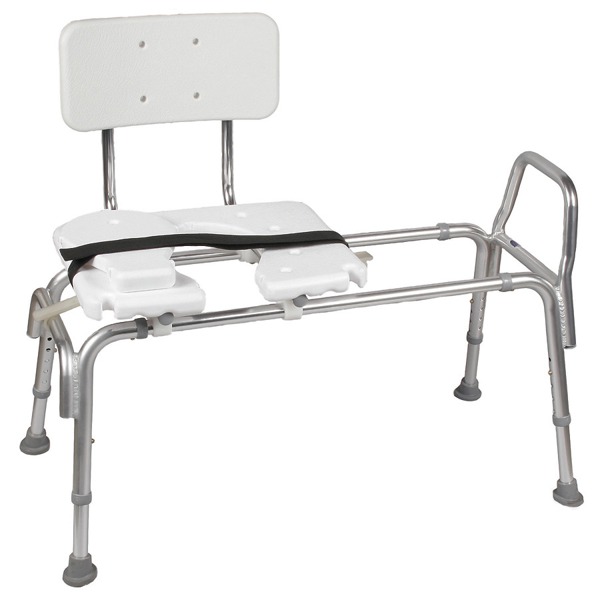 DuroMed Bariatric HeavyDuty Sliding Transfer Bench With Cut Out Seat