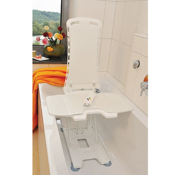 Drive Medical Bellavita Auto Bath Tub Chair Seat Lift White 1Source