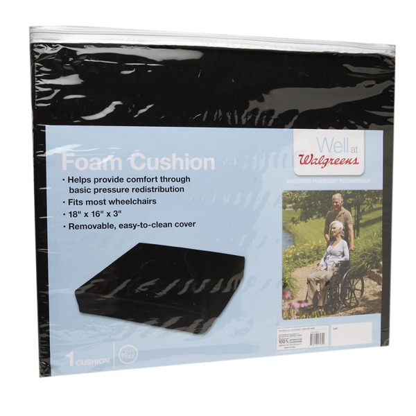 Walgreens Basic Foam Wheelchair Cushion 1Source