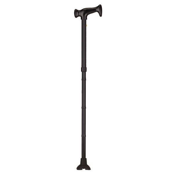 Nova Folding Cane With Mini Quad Tip Black 1Source
