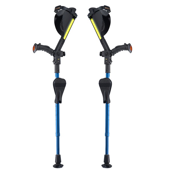 Ergobaum Kids Royal Shock Absorber Forearm Crutches 2 Ft To 5 Ft Blue
