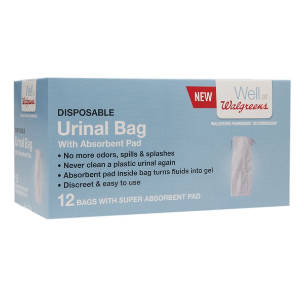 Walgreens Disposable Urinal Bag With Absorbent Pad For Men 1Source