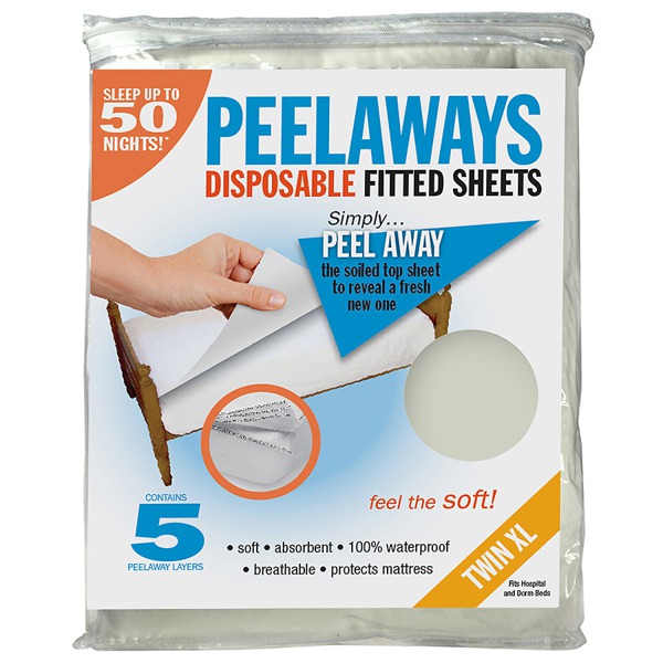 Peelaways 5 Layer Disposable Fitted Sheet 1Source