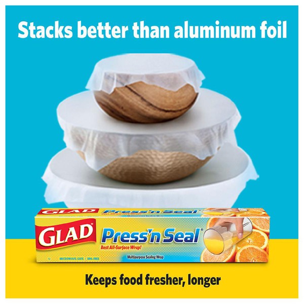 Glad Press'N Seal Plastic Food Wrap 1Source