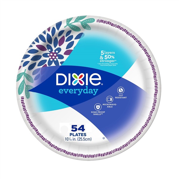 Dixie Everyday Family Pack Plates 10-1/ 16" Print - 1Source
