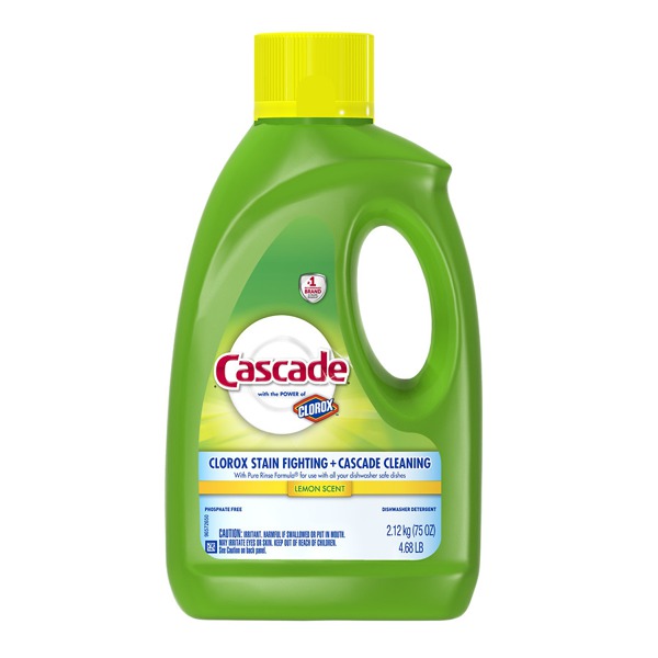 Cascade Gel Dishwasher Detergent Lemon 1Source