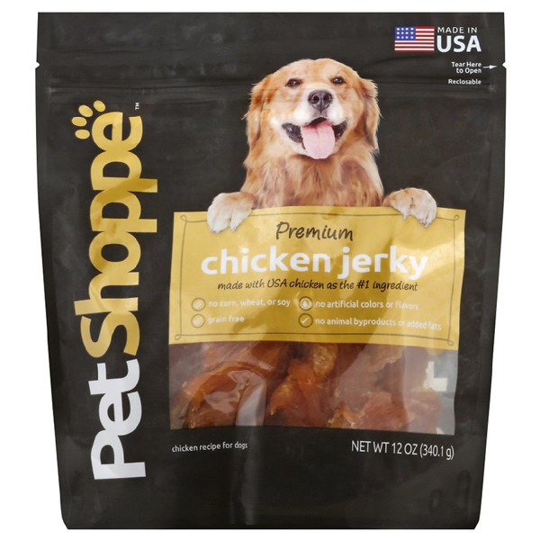 Petshoppe premium 2025 chicken jerky