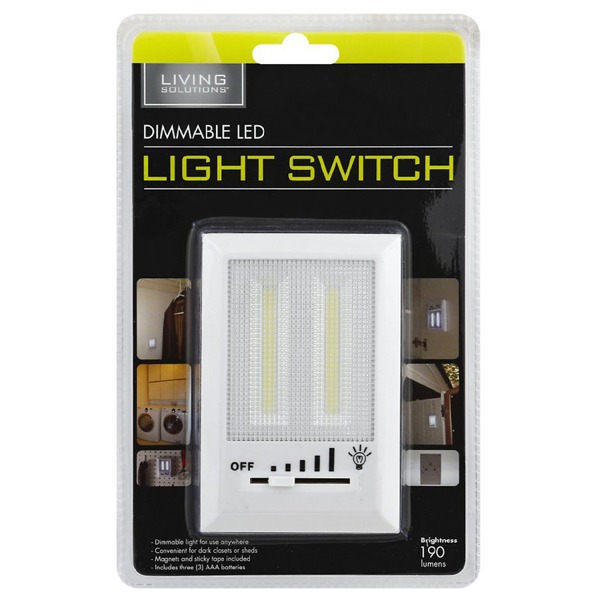 Living Solutions Dimmable LED Light Switch 1Source