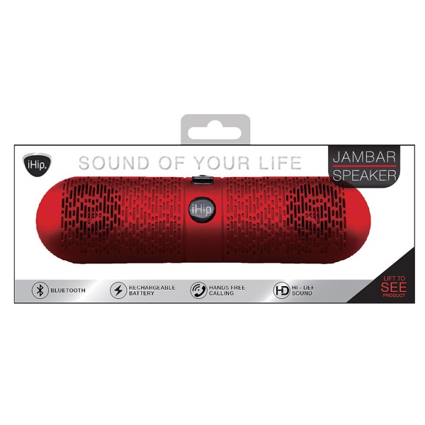 IHIP Bluetooth Jambar Speaker Red - 1Source