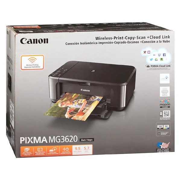 canon mg3620 printer black
